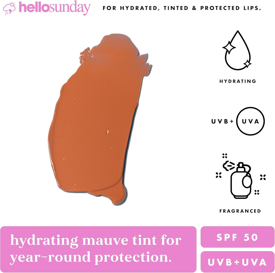 The One Tinted Lip Balm SPF 50 - Mauve by Hello Sunday for Women - 0.5 oz Lip Balm