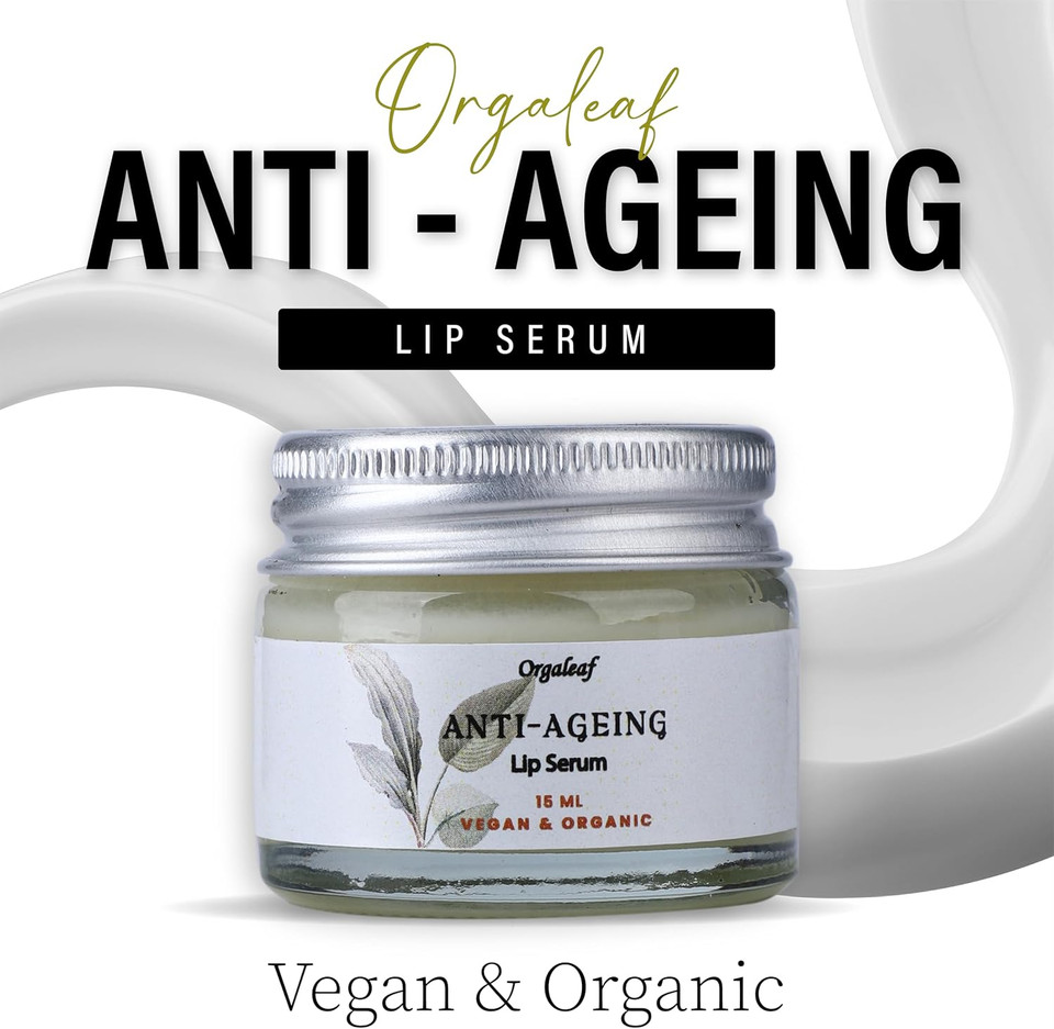 Orgaleaf Anti Ageing Lip Balm (Lip Serum), Vegan, Natural, 15 ml