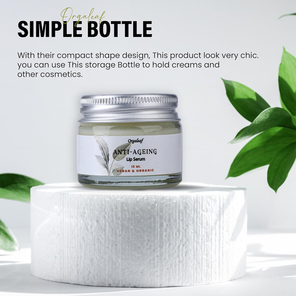 Orgaleaf Anti Ageing Lip Balm (Lip Serum), Vegan, Natural, 15 ml
