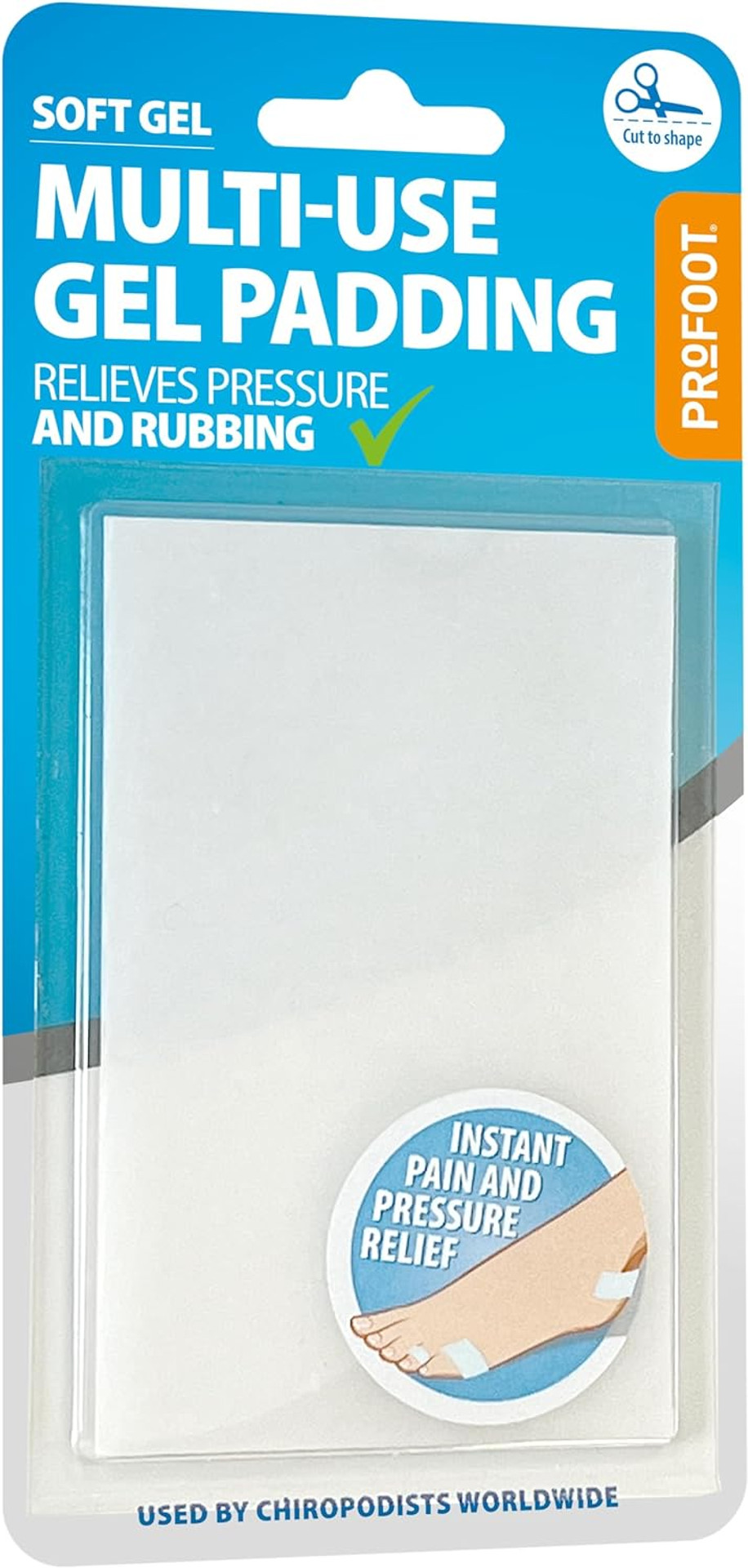 Profoot Multi-Use Gel Padding - Instant Relief for Painful Rubbing - Ideal for Blister Prevention, Bunions, Calluses and Foot Discomfort - Cushioning Comfort