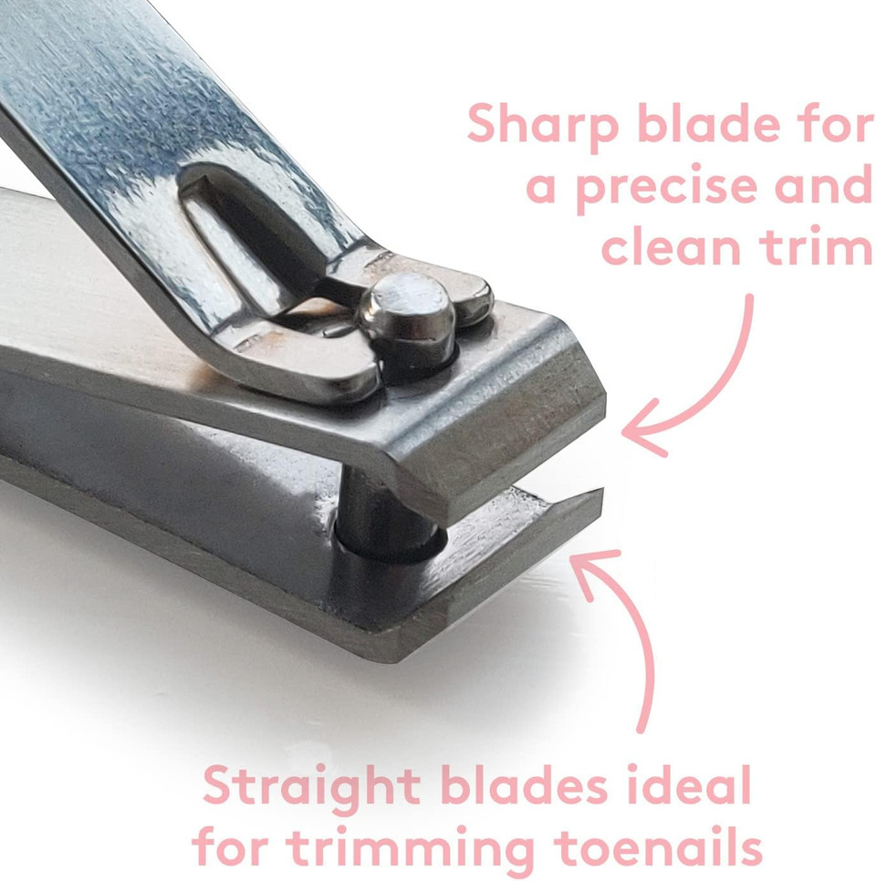 Mylee Large Nail Clippers - Professional Gel Manicure Prep Cutters Tool, Repair and Trim Perfect Fingernail & Toenail, Travel-Friendly Carbon Steel Clipper for Healthy Nails, for Salon and Home Use