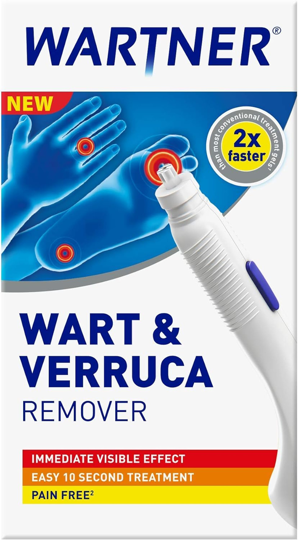 WARTNER Warts and Verrucas Remover Pen, Adult, White