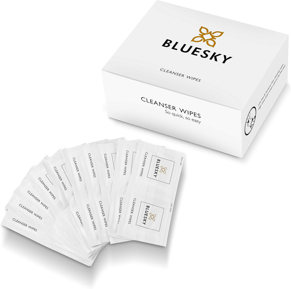 Bluesky 200 Cleanser Wipes for Gel Polish Nail Prep & Sticky Residue Remover, Removes Tacky Layer of UV LED Gel Nails