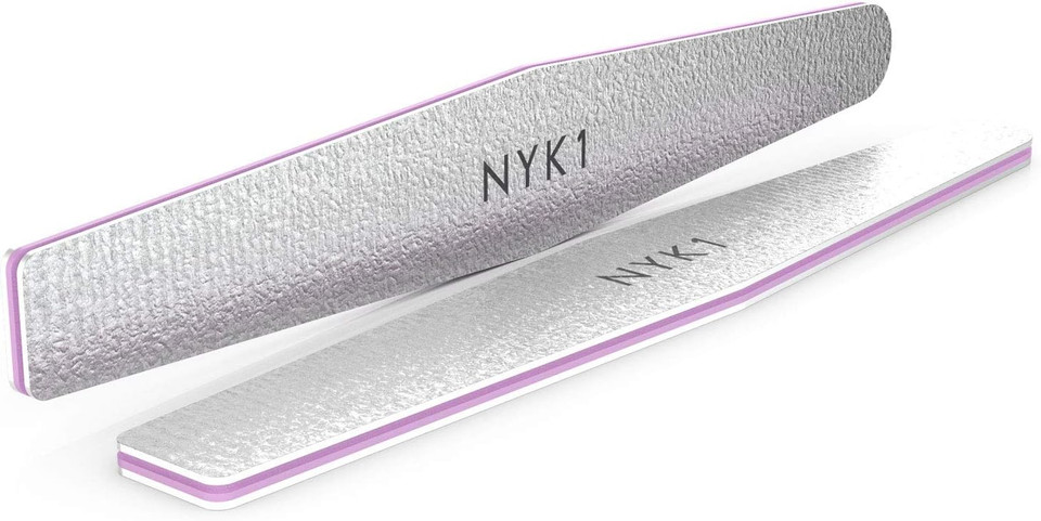 Professional Nail Files Emery Boards - (Pack of 10) Strong HIGH Quality Nails Files 100 180 Grit File Emery Boards for Nails Natural Acrylic Nails Nail File Set