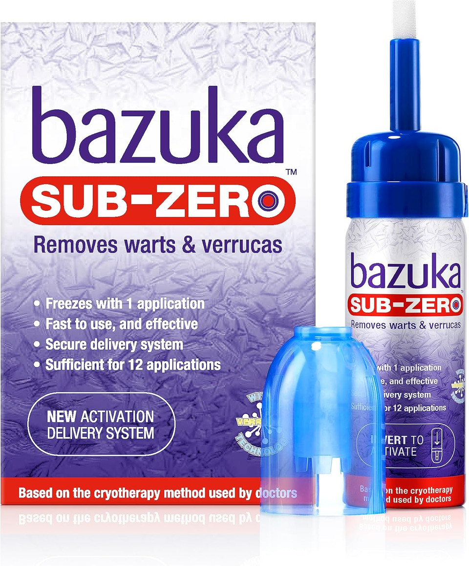 Bazuka Sub-Zero. Freezing Device for Removal of Warts and Verrucas, 50ml (Packaging may vary)