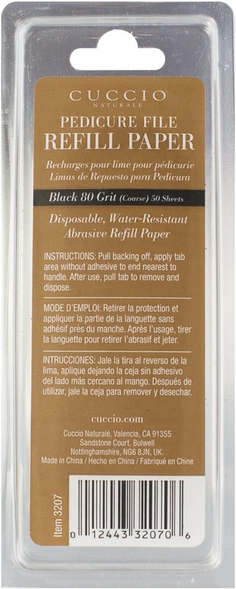 Cuccio Professional Stainless Steel Pedicure File with Artisan Shea Intense Hydrating Lotion 8oz, 2 Piece Set