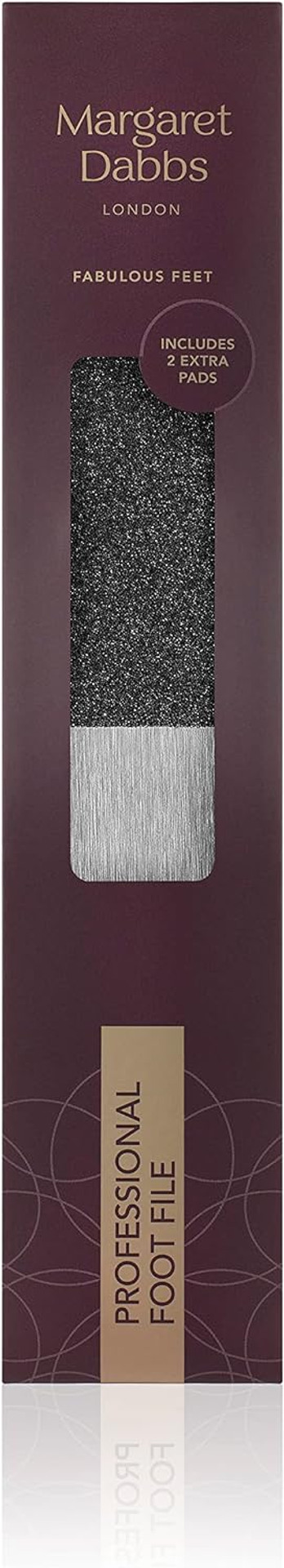 Margaret Dabbs Professional Foot File with 2 Pads Removes Hard and Dry Skin