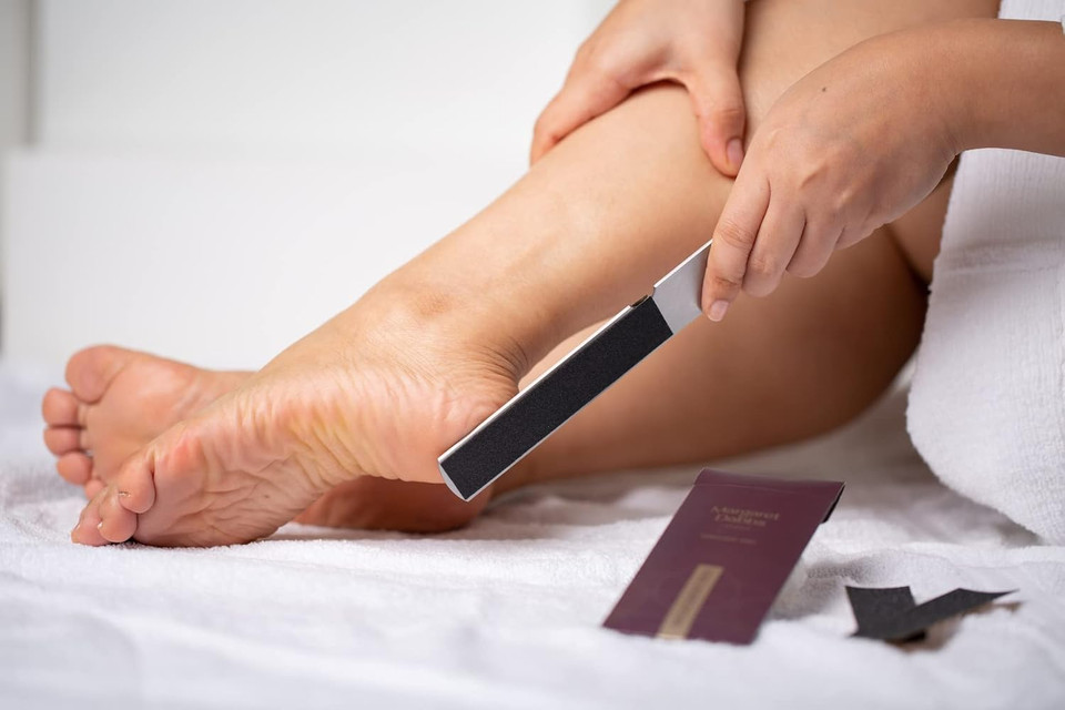 Margaret Dabbs Professional Foot File with 2 Pads Removes Hard and Dry Skin