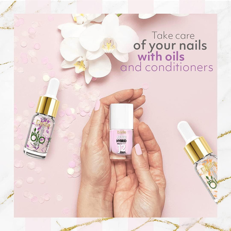 Delia Cosmetics - Nail Conditioner - Total Rebuilding Reconstructing, Strenghtening for Damaged & Brittle Nails - Calcium & Vitamins Whitens & Nourished Nails - 11 ml