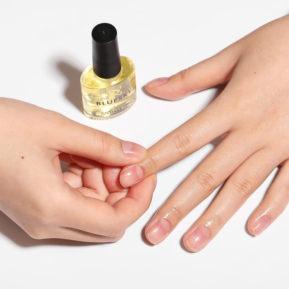 Bluesky Cuticle Oil For Nails, Sweet Almond Nail Cuticle Oil, Nourishing, Hydrating, Healthy Nails, Essential Nail Care, 10ml