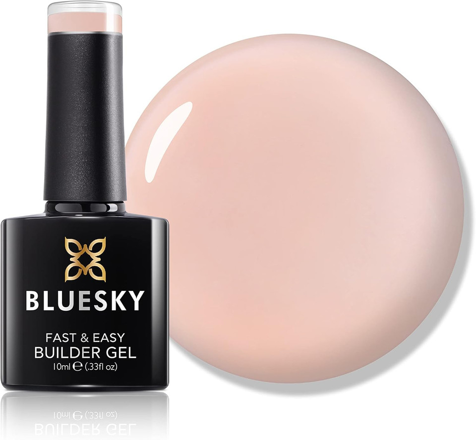 Bluesky All in One Fast & Easy Builder Gel Sensitive 10ml, Purple Fantasy - Pale Lilac, Nail Strengthener and Extender for Sensitive Nails, Requires Curing Under LED UV Nail Lamp