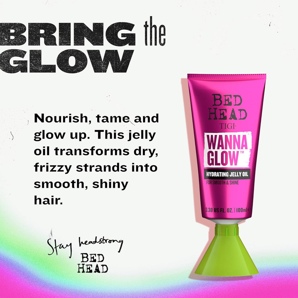 Bed Head by TIGI - Wanna Glow Hydrating Jelly Hair Oil - For Shiny Smooth Hair - 100 ml Bed Head by TIGI - Wanna Glow Hydrating Jelly Hair Oil - For Shiny Smooth Hair - 100 ml