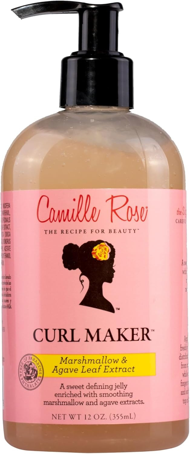 Camille Rose Fresh Curl 2 in 1 Hair Styling Cream and Detangler Gel, Nourishing and Styling, Avocado and Castor Oil, 240 ml (Pack of 1)