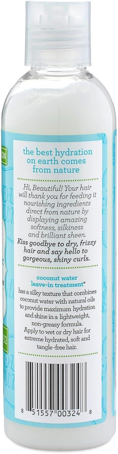 Camille Rose Coconut Water Leave-In Detangling Hair Treatment, Maximum Hydration, 240 ml (Pack of 1)