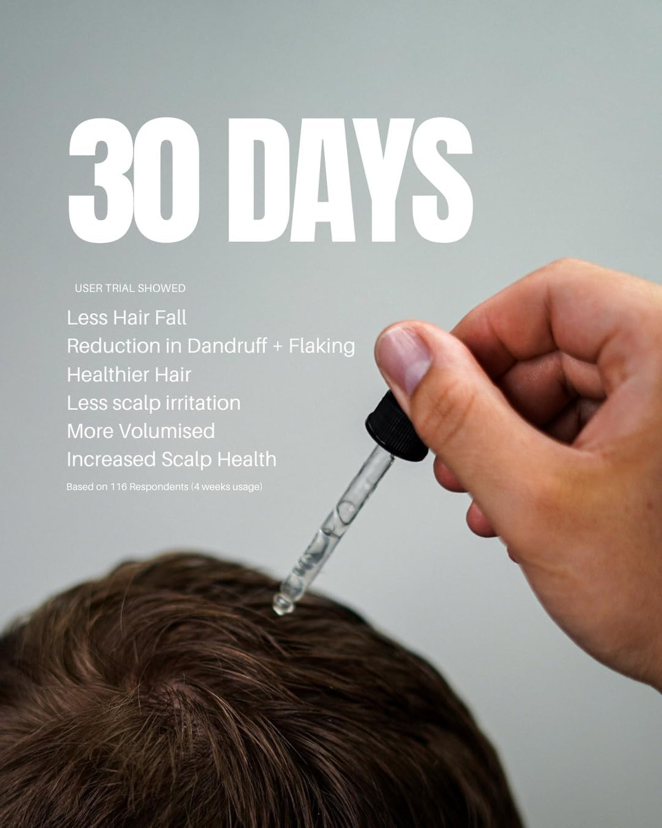 ManCave Caffeine+ Scalp Serum for Men, Stimulates and Conditions with Caffeine and Rosemary Oil, Exfoliates Dry, Flaky Scalp with Salicylic Acid, Natural, Vegan, Cruelty Free, 50 ml