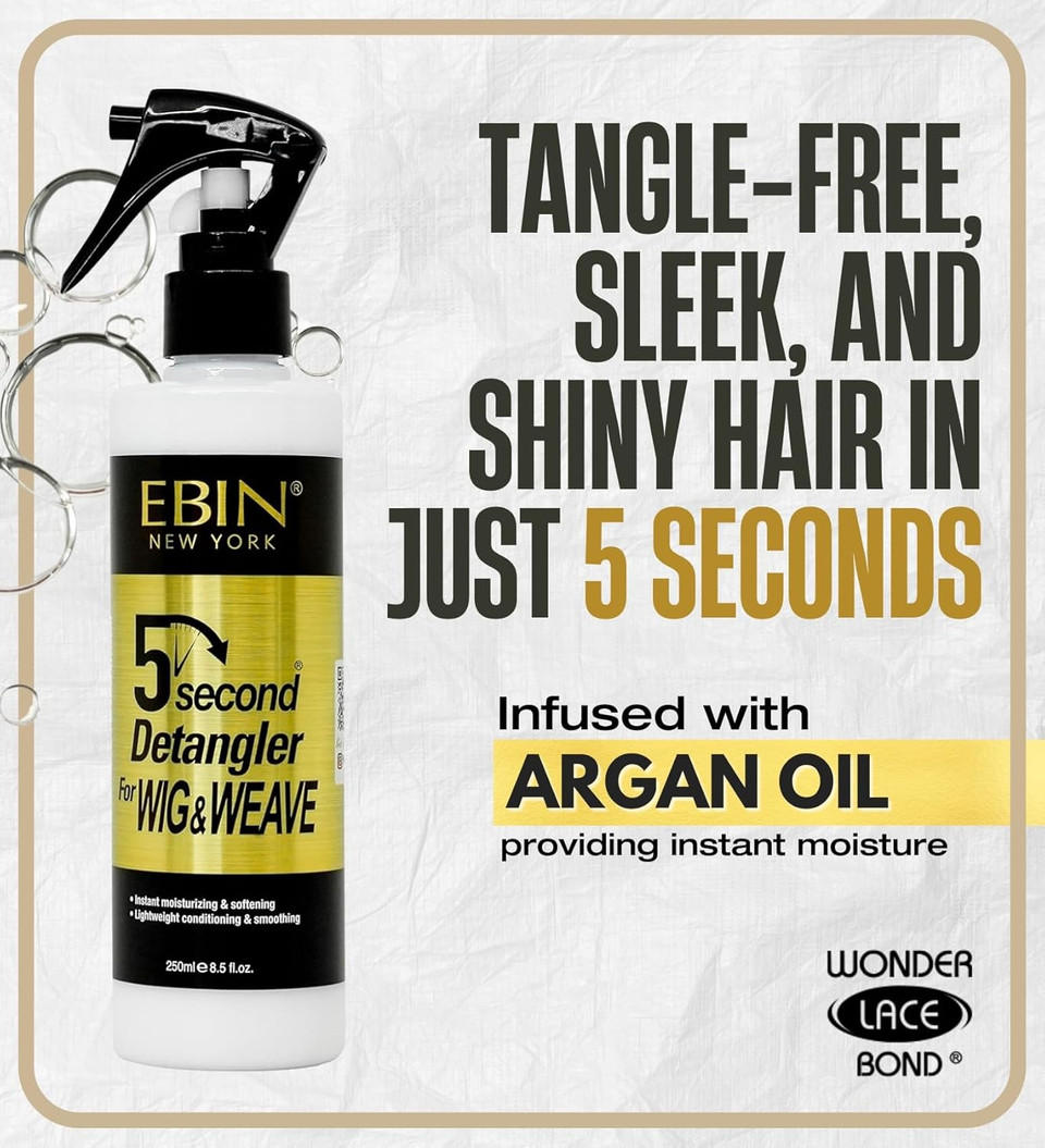 EBIN NEW YORK 5 Second Detangler for Natural Hair 8.5 oz / 250ml