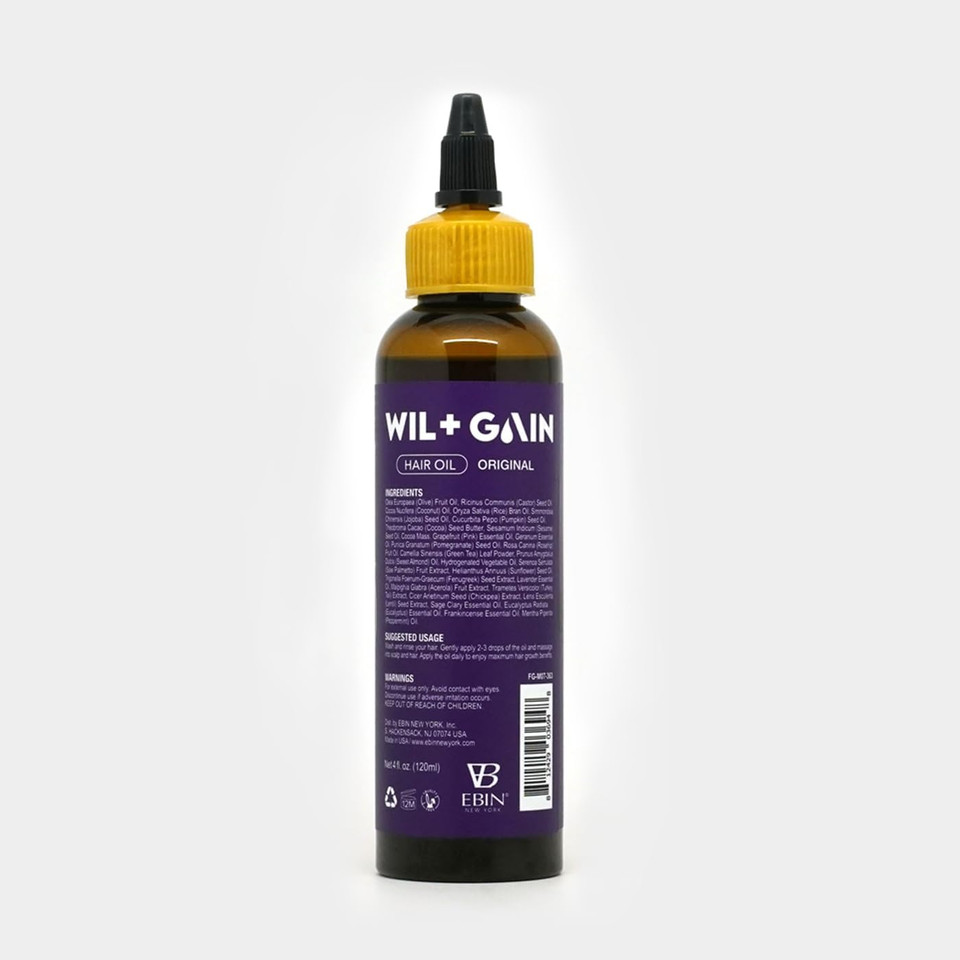 EBIN NEW YORK - MAX STRENGTH GROWTH OIL ORIGINAL - Unisex - 2.03oz (60ml) - Revitalizing Daily Hair Oil with Biotin and Natural Extracts for Thicker Growth, Moisture Retention and Scalp Wellness