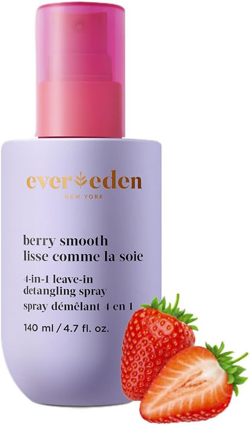 Evereden Kids Hair Detangling Spray: 4-in-1 Leave-In Detangler Spray - Moisturize, Strengthen, Protect, & Easily Tackle Even the Toughest Knots - Clean & Vegan - All Hair Types