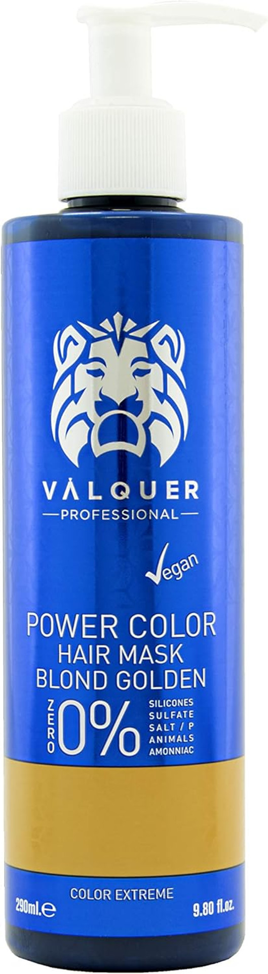 V?quer Professional Power Colour Dyed Hair Mask - Vegan and Sulfate- (Golden Blonde) - Hair Colour Booster - 275ml V?quer Professional Power Colour Dyed Hair Mask - Vegan and Sulfate- (Golden Blonde) - Hair Colour Booster - 275ml