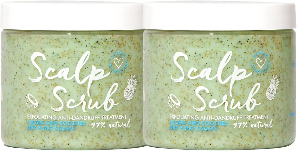Umberto Giannini Scalp Scrub, Vegan & Cruelty Free Exfoliating Anti-Dandruff Scalp Rescue Scrub, 2 x 200ml