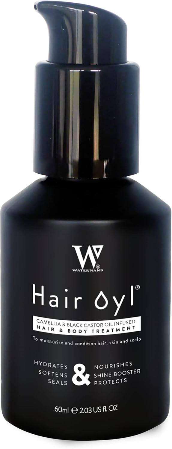 Hair Growth Oil 100% Natural Hair Oil with Camellia Oil, Black Castor Oil Effective Thickening Gloss Mask & Hair Loss Treatment. Duel Use for Hair and Body Hydration