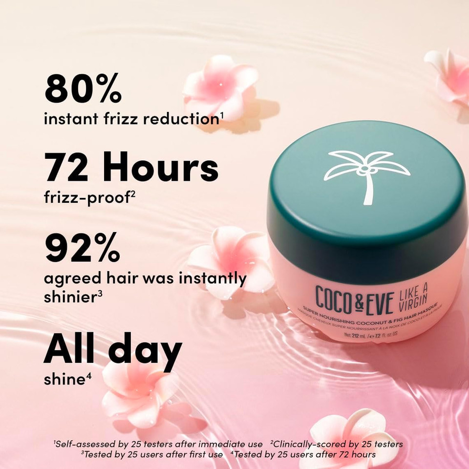 Coco & Eve Like a Virgin Hair Masque - Super Nourishing Fig & Coconut Hair Mask for Dry Damaged Hair| Deep Conditioning Hair Treatment. Shea Moisture Deep Conditioner with Argan Oil for Repair (212ml) Coco & Eve Like a Virgin Hair Masque - Super Nourishing Fig & Coconut Hair Mask for Dry Damaged Hair| Deep Conditioning Hair Treatment. Shea Moisture Deep Conditioner with Argan Oil for Repair (212ml)
