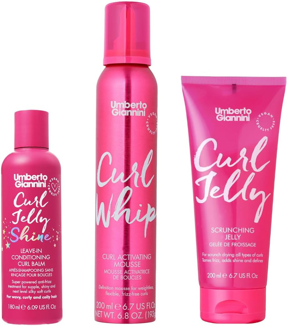 Umberto Giannini Curl Routine Kit for Type 3 Curls (3 Products) Styling Kit for Defined, Hydrated, Frizz-Free Curls Umberto Giannini Curl Routine Kit for Type 3 Curls (3 Products) Styling Kit for Defined, Hydrated, Frizz-Free Curls
