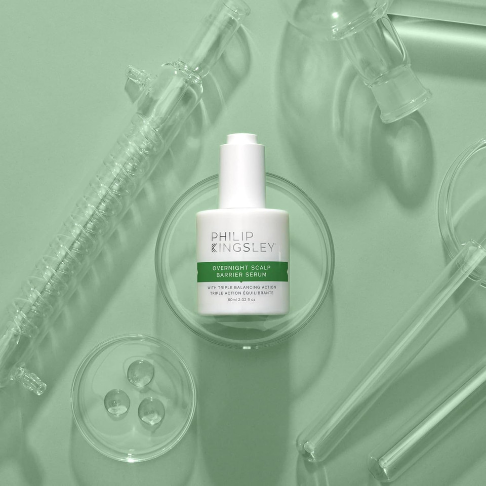 Philip Kingsley | Overnight Hydrating Hair Scalp Barrier Serum | Hydration Treatment for Dry, Itchy, Flaky, Oily Scalps | Triple Balancing Action, Scalp Care Products with Aloe Vera | 60ml