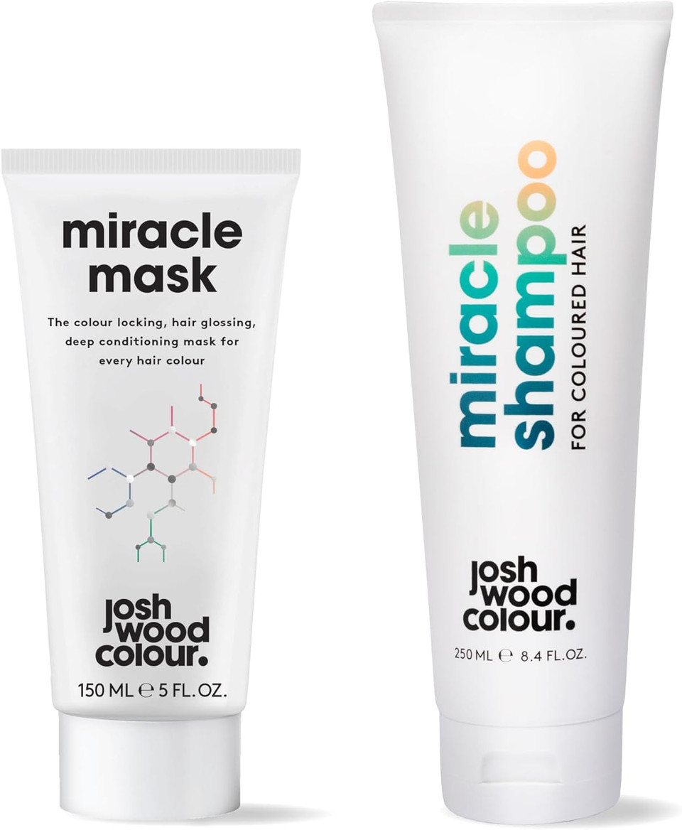 Josh Wood Colour Hair Care Set - Miracle Shampoo & Miracle Mask Protects Hair Color & Repair Damaged Hair - Pack of 2
