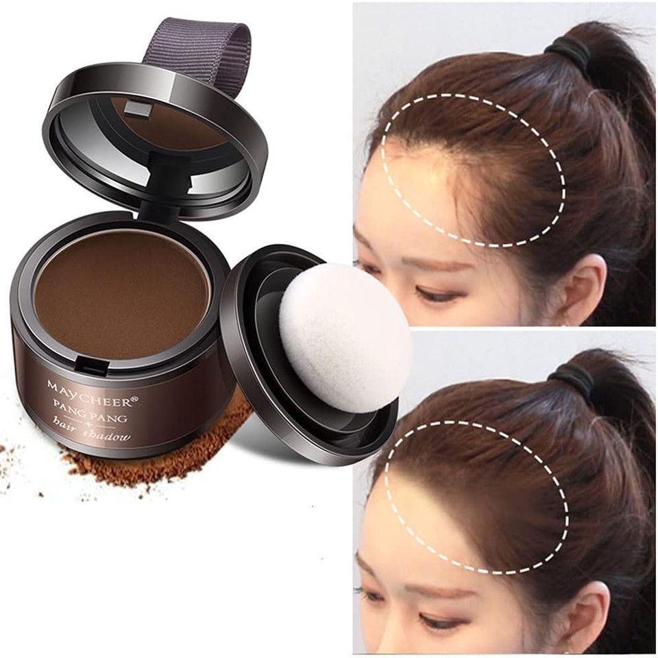 2-in-1 Hair Color Stick & Comb, Safe and Convenient Comb Hair Dye, Touch Up Stick, Waterproof and Sweatproof for Quick Touch,02# Dark Black Brown