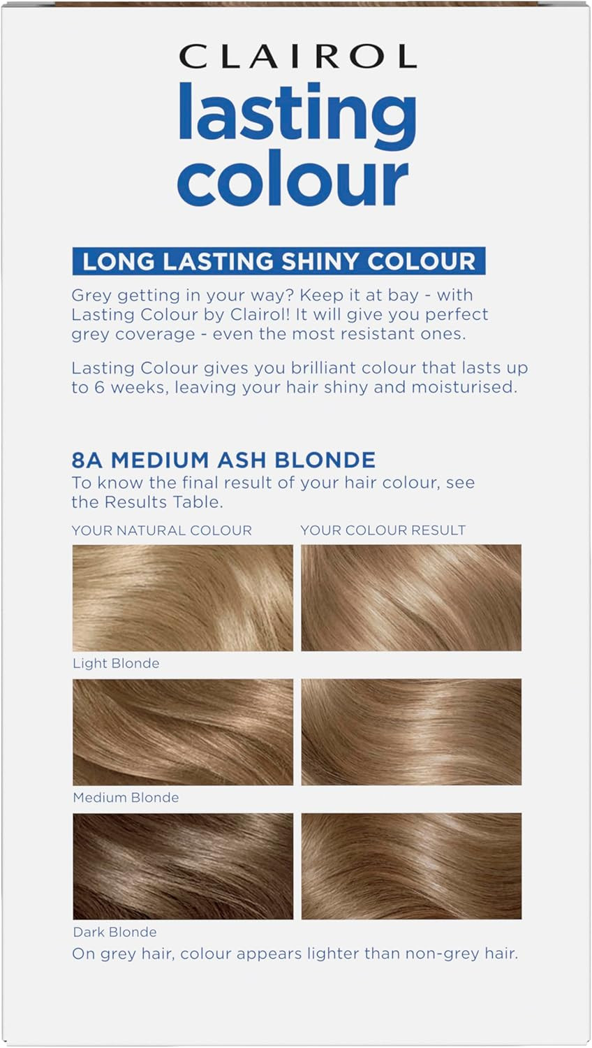 Clairol Lasting Colour Permanent Hair Dye | Ideal Grey Coverage | Shiny and Moisturised Hair | 6R Auburn
