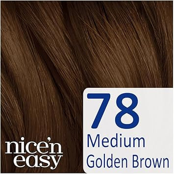 Clairol Nice 'N Easy No Ammonia Lasting Hair Colour 78, Medium Gold Brown