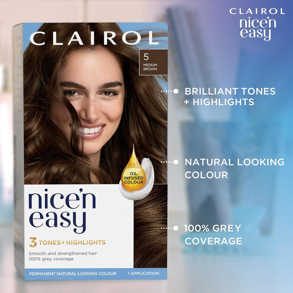 Clairol Nice'n Easy Crème Permanent Hair Dye, 10A Baby Blonde, 260g