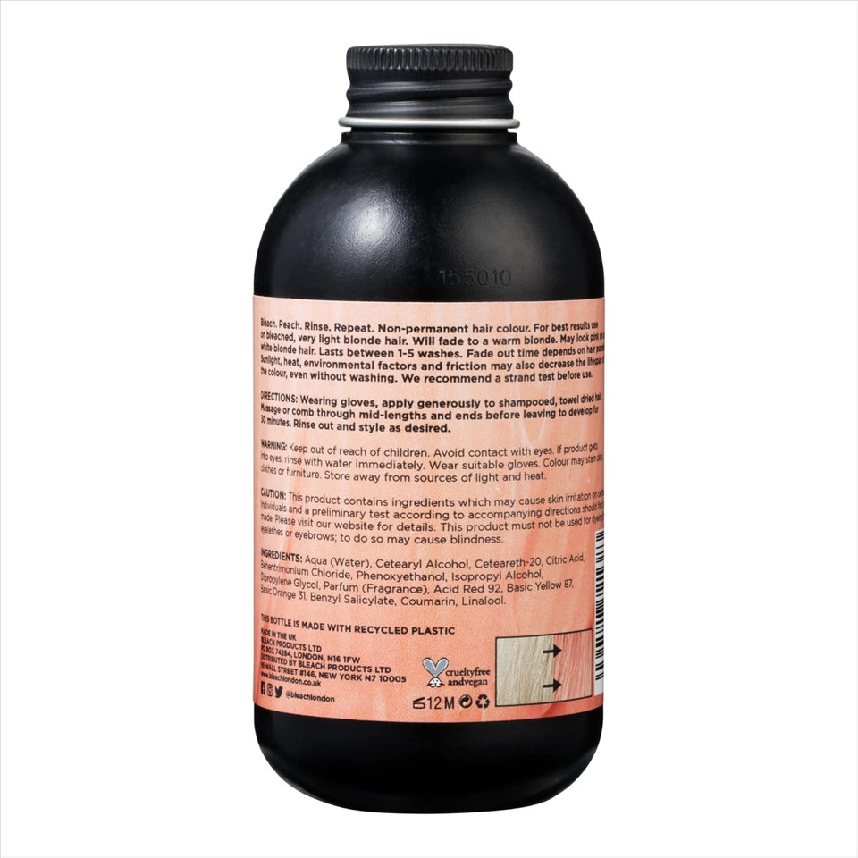 Bleach London Violet Skies Colour - Semi-Permanent Hair Colour, Bright True Pink, Vegan, Cruelty Free, Vibrant Temporary Hair Colour Cream, 150 ml