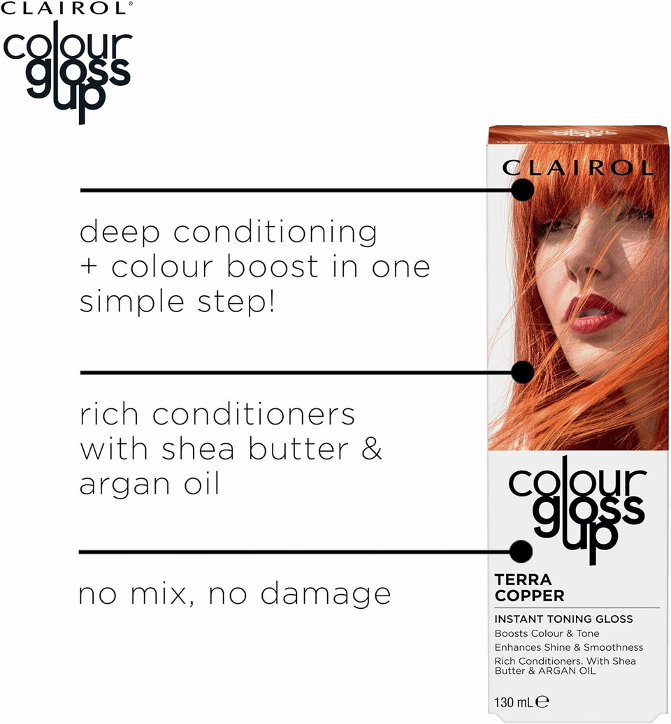 Clairol Colour Gloss Up Conditioner, Terra Copper, 130 ml