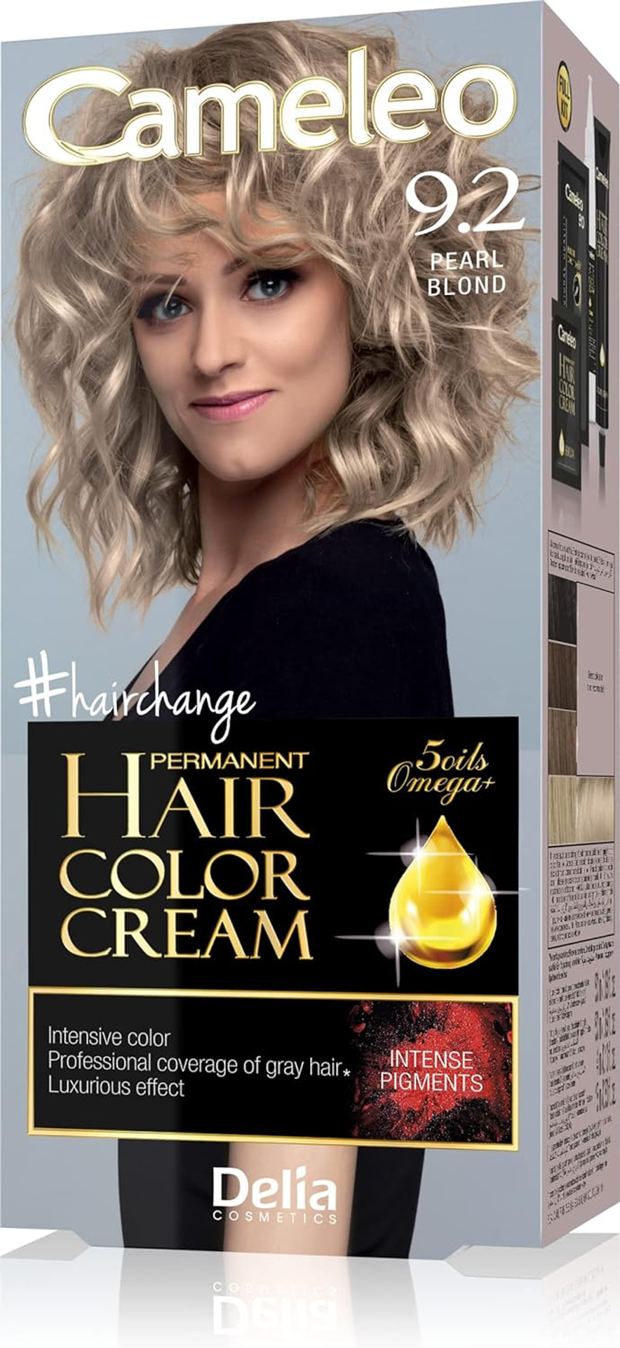 Cameleo - Permanent Hair Colour Cream - Dark Mahogany - Intensive Color & Protection - 5 Oils + Omega Plus Acids - Professional, Luxurious Hair Dye - Full Kit