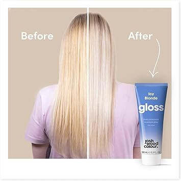 Josh Wood Colour Glaze (Blue) - Semi-permanent Hair Mask - Ammonia-free - Conditions and Nourishes - Lasts Up to 3-5 Washes - For Blonde Hair - 100% Vegan - Cream (100ml)