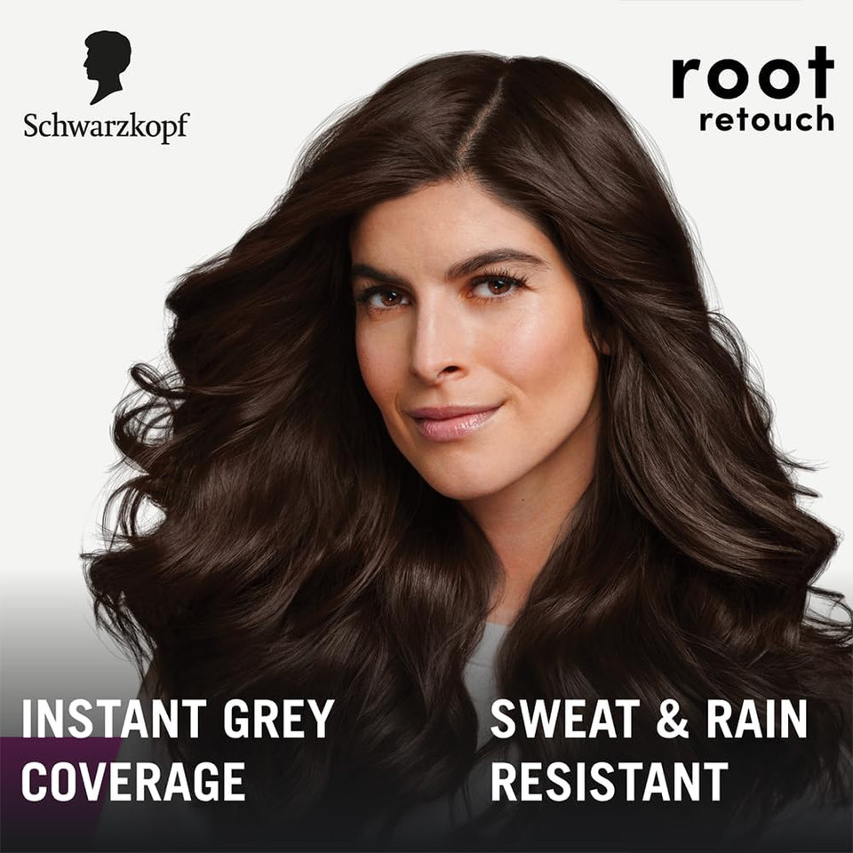 Schwarzkopf Root Retouch Hair Dye Black Temporary Root Touch Up Concealer Spray 120Ml