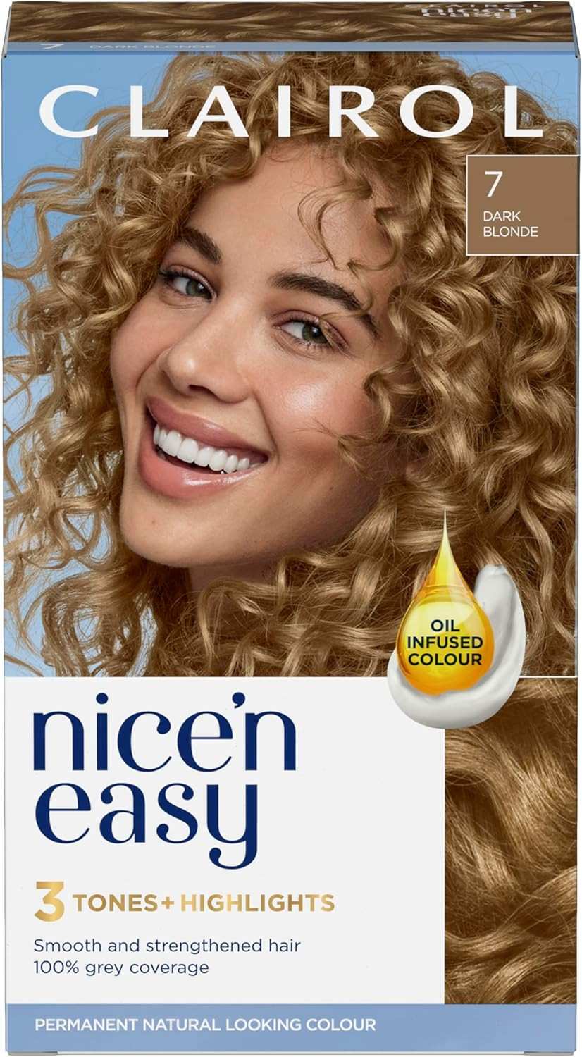 Clairol Nice'n Easy Crème Permanent Hair Dye, 6 Light Brown, 220g