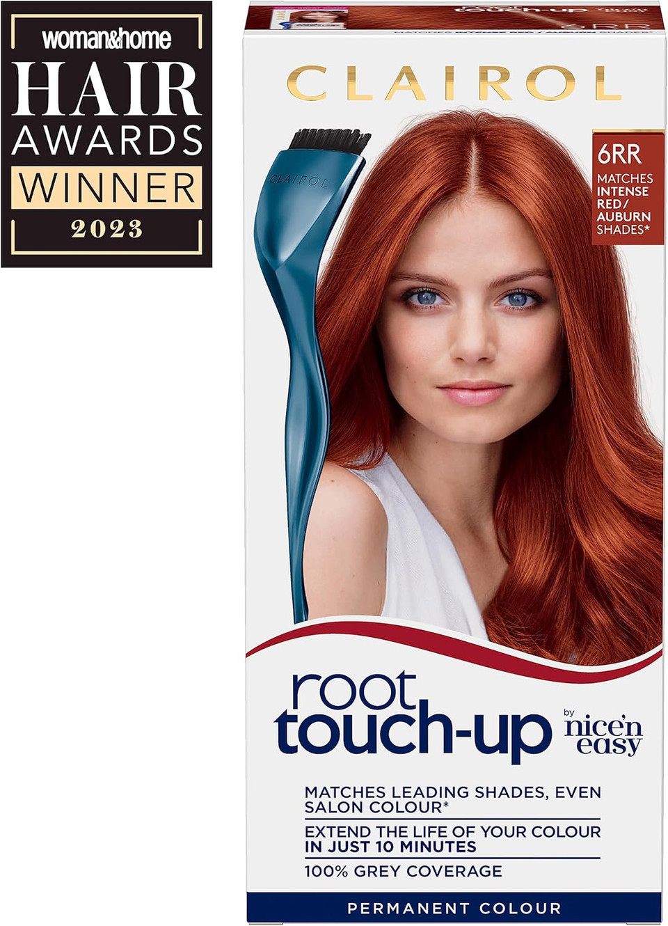 Clairol Root Touch-Up Permanent Hair Dye, 6RR Intense Red