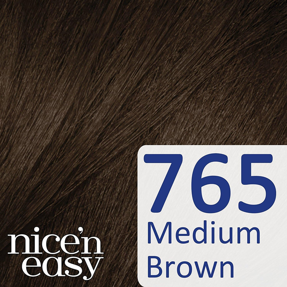 Clairol Nice'n Easy No Ammonia Hair Dye, 765 Medium Brown