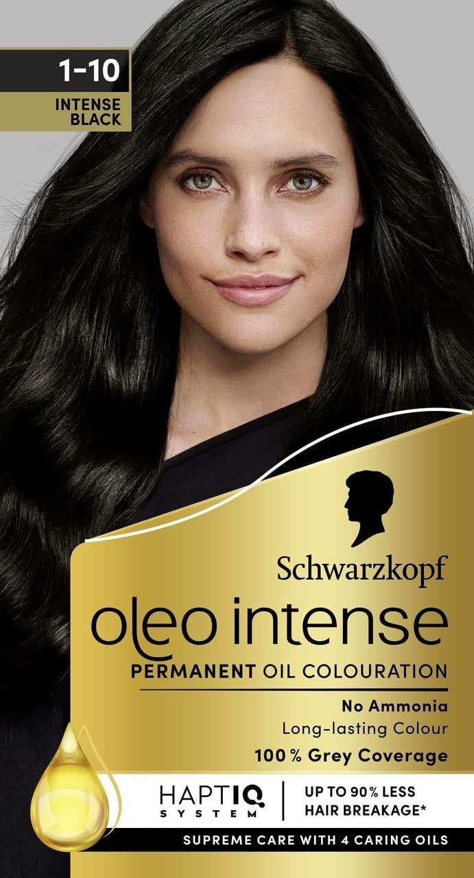 Schwarzkopf Oleo Intense Permanent Oil Colour 10-50 Light Ash Blonde Hair Dye, Perfect Grey Coverage, Conditioner with HaptIQ System, Long-Lasting Colour, Ammonia Free Hair Dye
