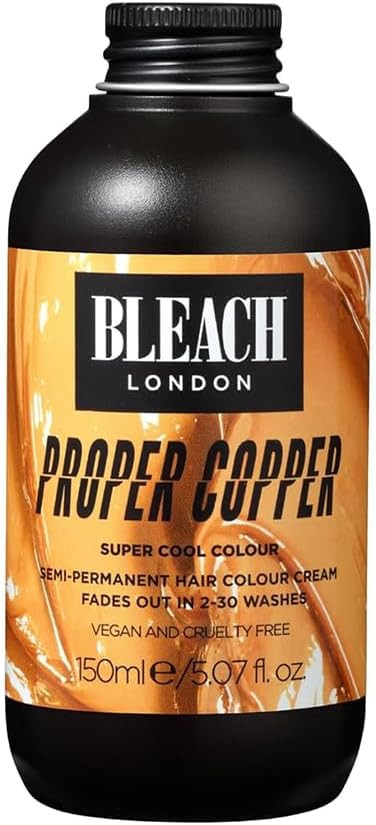 Bleach London Instant Coffee Colour - Light Soft Brown Hair Dye for Blonde Hair - Vegan & PETA-Approved Semi-Permanent Direct Dye - 150 ml