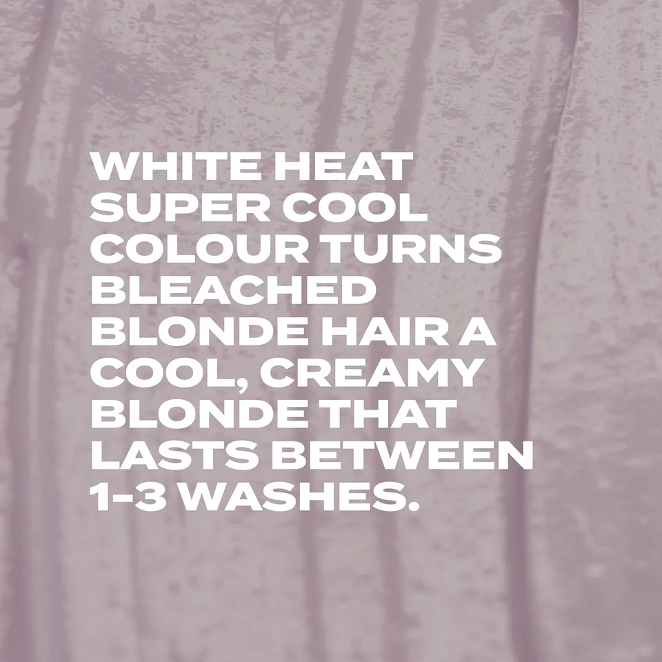 BLEACH LONDON White Heat Colour - Semi-Permanent Hair Colour, Cool Neutral Blonde, Vegan, Cruelty Free, Temporary Hair Colour Cream, 150 ml