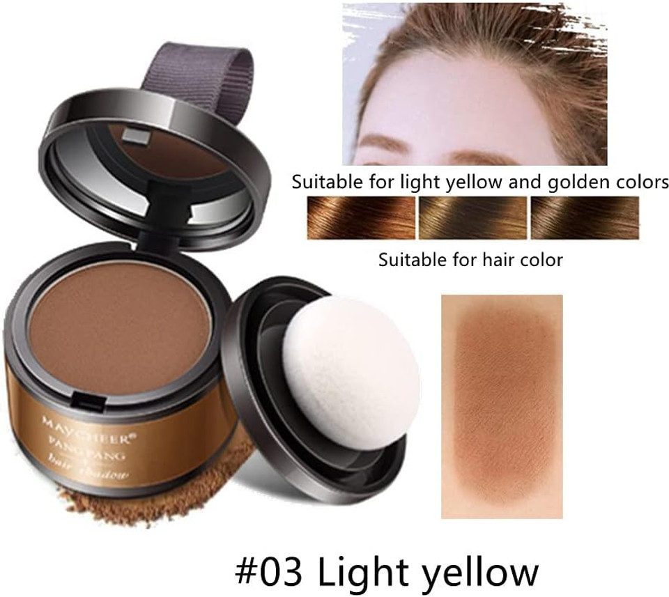 Hairline Powder, Hair Shadow, Hair Root Concealer, Hairline Shadow Cover Up Powder Use for Filling in Thinning Hair, Hair Root Concealer For Makeup for Men and Women, Light Brown Hairline Powder, Hair Shadow, Hair Root Concealer, Hairline Shadow Cover Up Powder Use for Filling in Thinning Hair, Hair Root Concealer For Makeup for Men and Women, Light Brown