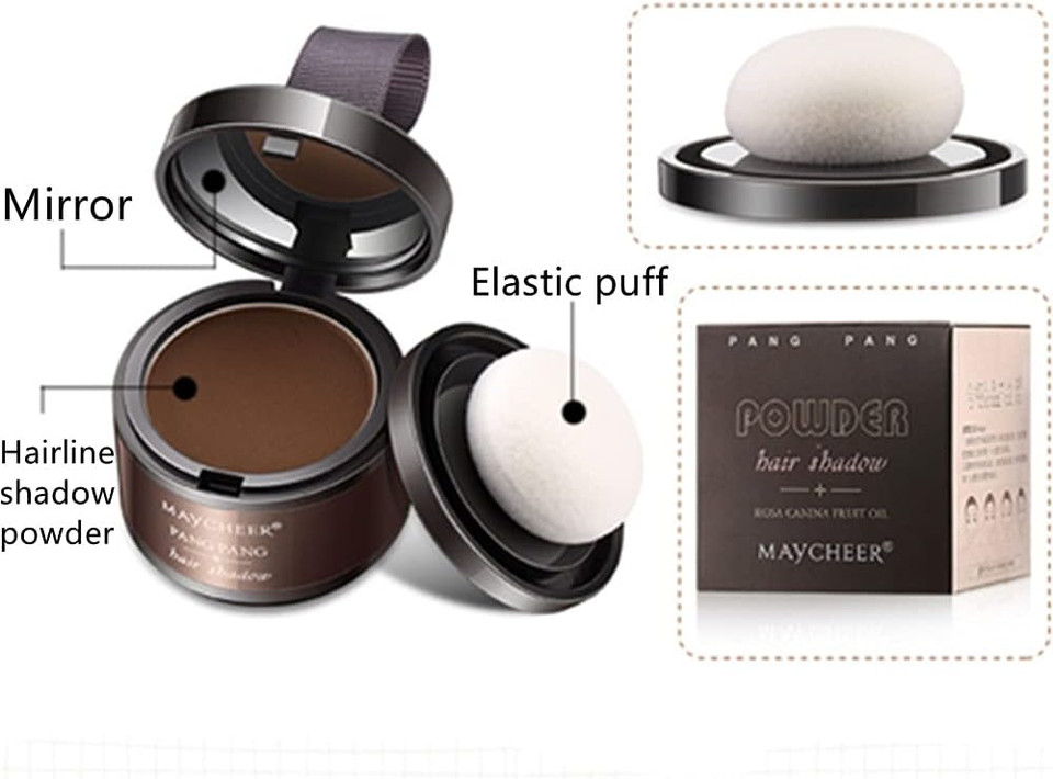 Hairline Powder, Hair Shadow, Hair Root Concealer, Hairline Shadow Cover Up Powder Use for Filling in Thinning Hair, Hair Root Concealer For Makeup for Men and Women, Light Brown Hairline Powder, Hair Shadow, Hair Root Concealer, Hairline Shadow Cover Up Powder Use for Filling in Thinning Hair, Hair Root Concealer For Makeup for Men and Women, Light Brown
