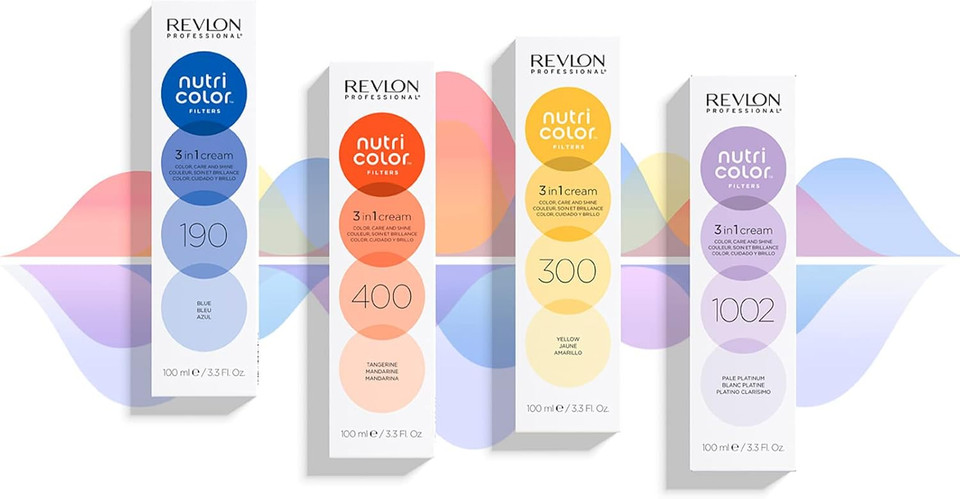 REVLON PROFESSIONAL Nutri Color Filters, Metallic Semi-Permanent Hair Color, 1002 Pale Platinum, 100 ml