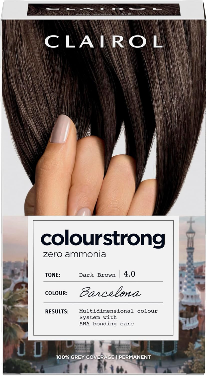 Clairol Colour Strong Permanent Hair Dye - 4.0 Dark Brown