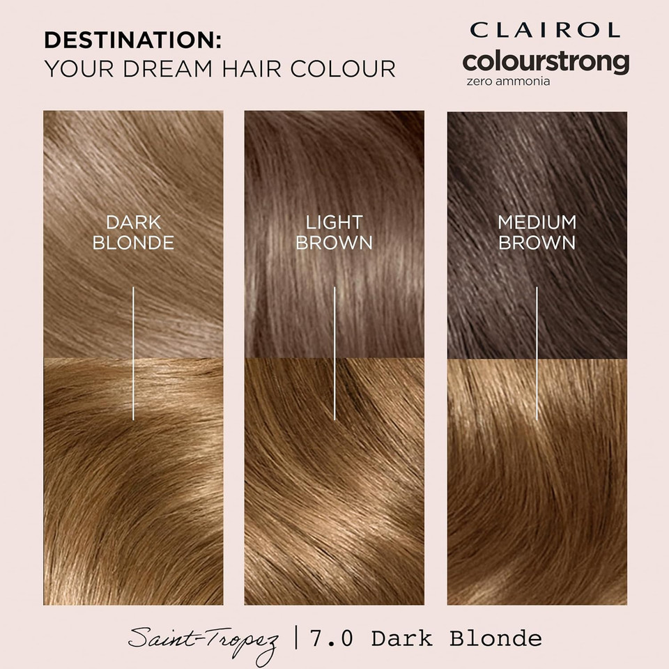 Clairol Colour Strong Permanent Hair Dye - 7.0 Dark Blonde