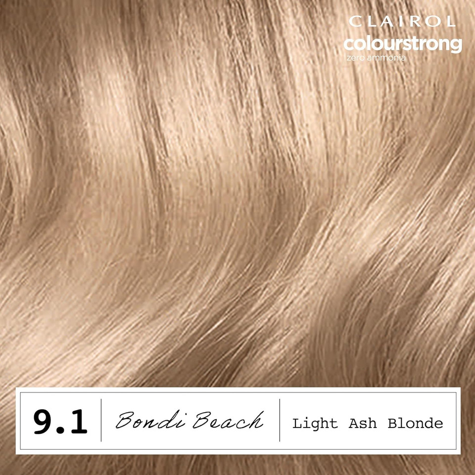 Clairol Colour Strong Permanent Hair Dye - 9.1 Light Ash Blonde